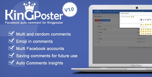 47658  Facebook Auto comment v1.1.6 - Module for Kingposter