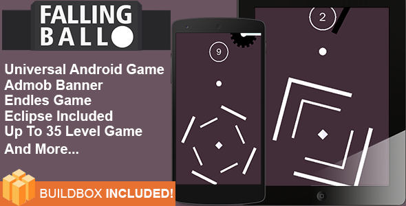 47678  Buildbox Game Template - Falling Ball An Addictive Game Android Template + Eclipse Project