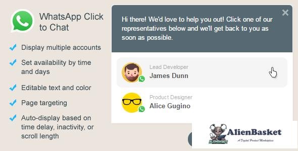 51350  WhatsApp Click to Chat Plugin for WordPress v2.2.5