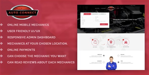 47848  Online Automobile Mechanics or Mobile Car Repair Service Booking System - Auto Connect