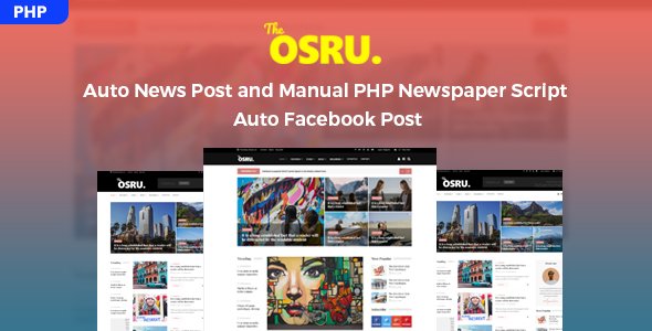 48081  Osru - Auto News Post and Manual PHP Newspaper Script | Auto Facebook Post