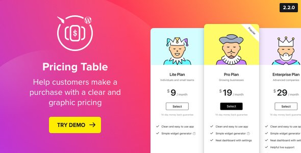 48084  WordPress Pricing Table Plugin v2.2.0