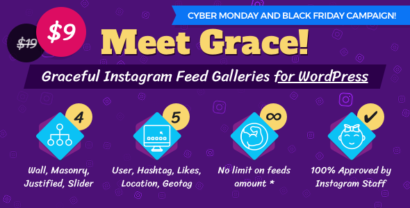 48158  Instagram Feed Gallery - Grace for WordPress v1.1.3