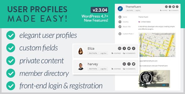 48213  User Profiles Made Easy v2.3.04 - WordPress Plugin