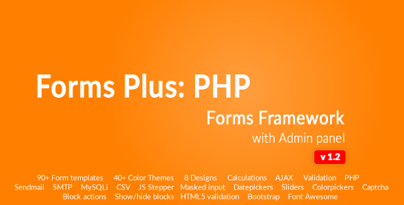 48235  Form Framework with Admin Panel - Forms Plus: PHP v1.2.1