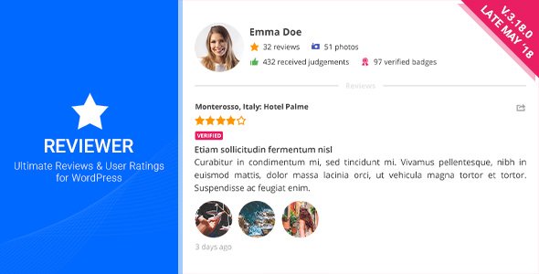 48313  Reviewer v3.18.0 - WordPress Plugin