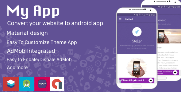 48349  Website to Android App - Material Design