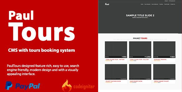 48395  PaulTours - CMS with tours & transfer booking system
