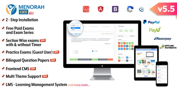 48408  MenorahOES v5.5 - Online Learning and Examination System