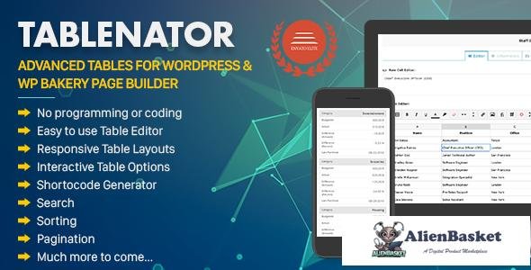 57874  Tablenator v2.1.9.2 - Advanced Tables for WordPress