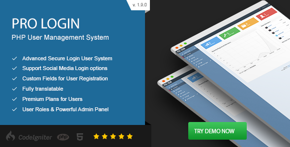48561  Pro Login v1.9.0 - Advanced Secure PHP User Management System