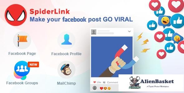 51105  Facebook SpiderLink v2.4 - Make Your Facebook Post GO VIRAL