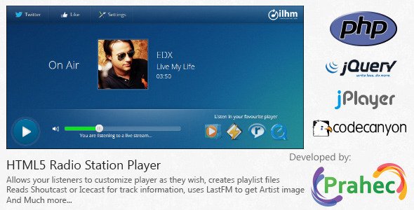 48806  HTML5 Radio Station Player