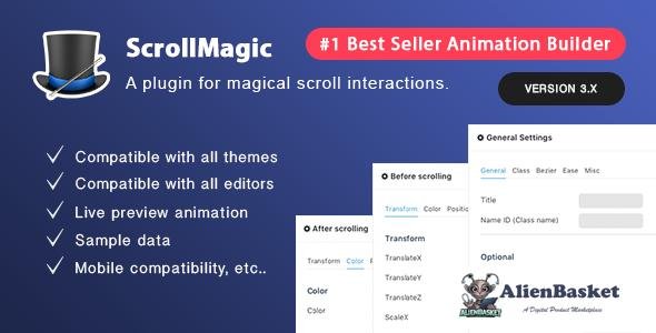 51122  Scroll Magic v3.6.5.2 - Scrolling Animation Builder Plugin