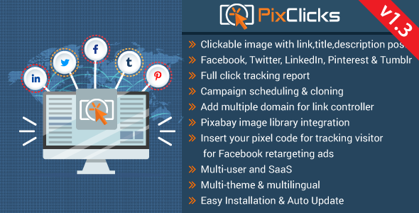 48886  PixClicks v1.3 - Clickable Image Poster & Click Tracking