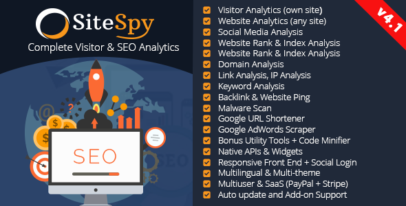 48889  SiteSpy v4.1 - The Most Complete Visitor Analytics & SEO Tools