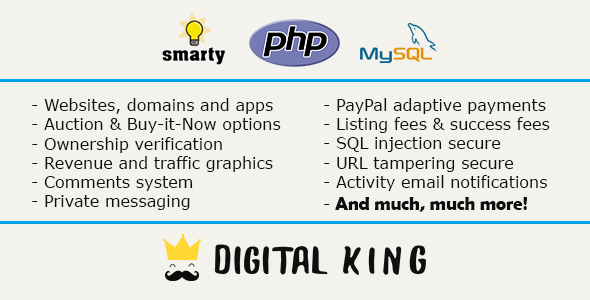 48899  Digital King - Website, domain and app marketplace
