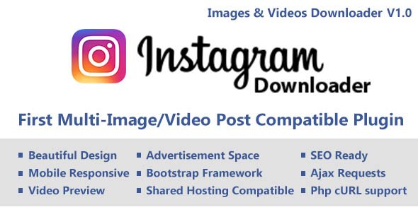 48968  Instagram Video/Image Downloader with Ajax (Multi Content)