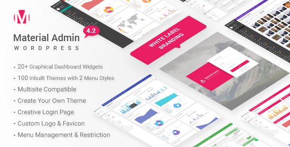 49205  Material v4.2 - White Label WordPress Admin Theme