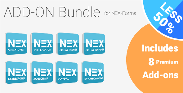 49265  Add-on Bundle for NEX-Forms - WordPress Form Builder