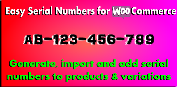 49295  WooCommerce Serial Numbers v1.29 - WordPress Plugin