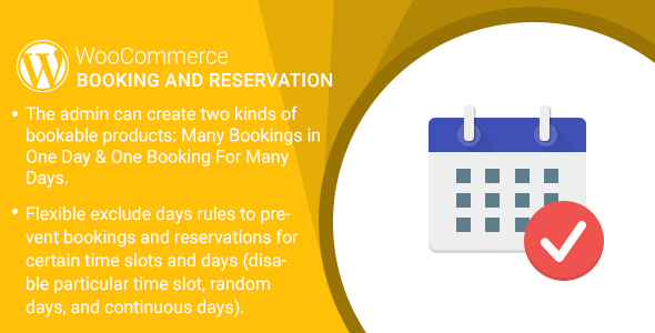 49297  Booking And Reservation Plugin for WooCommerce v1.0