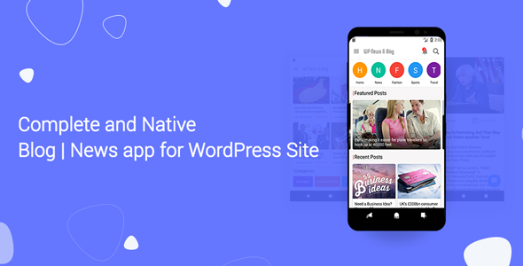 49372  Blog and News app for WordPress Site with AdMob and Firebase Push Notification