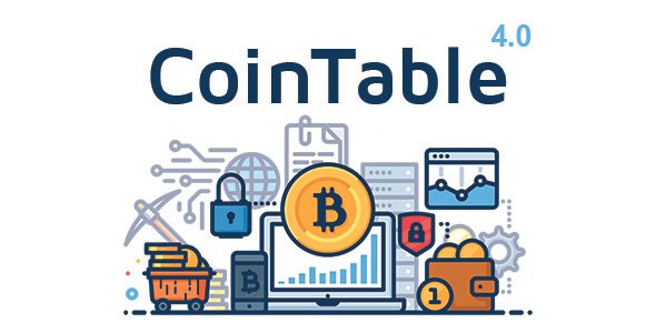 49450  Coin Table v4.0 - Cryptocurrency Markets, ICOs & Mining CMS