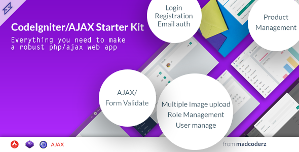 49499  Steller - Codeigniter Starter Kit with Ajax
