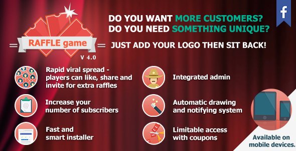 49503  RAFFLE game v4.7.2 - Promotional Facebook application - 