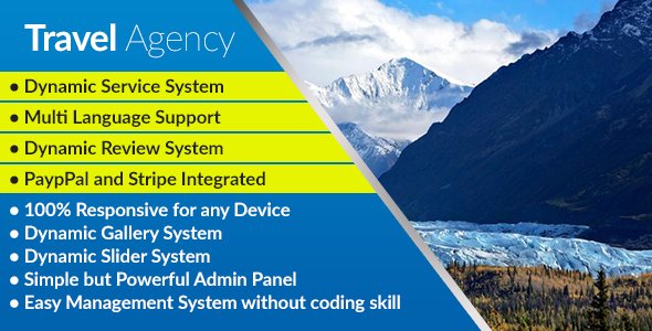 49515  Travel Agency - Responsive Travel Agency Management System with Booking Engine