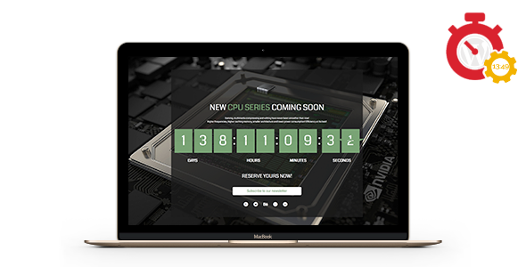 49557  Responsive Coming Soon Landing Page for Wordpress