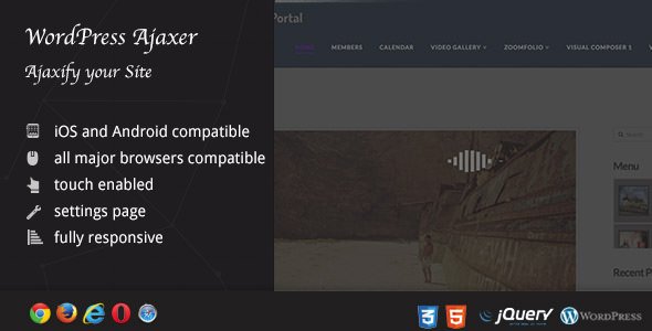 49573  Ajaxer v1.05 - Ajaxify Your WordPress Site and Comments