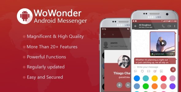 49582  WoWonder Android Messenger v1.6.2 - Mobile Application for WoWonder Social Script