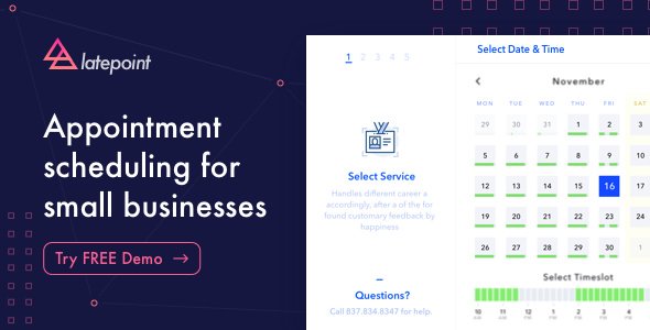 49703  LatePoint v1.0 - Appointment Booking & Reservation plugin