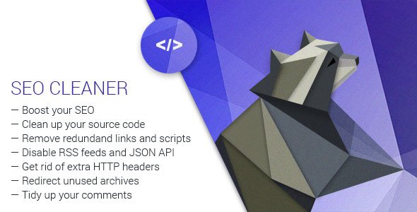 49770  SEO Cleaner v1.4 - WordPress Plugin for Site Clean Up