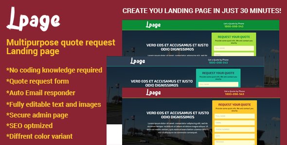 49798  Lpage - Multipurpose quote request Landing page