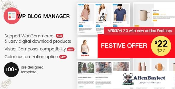 55843  WP Blog Manager v2.0.4 - Plugin to Manage Design Blog