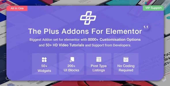 49938  The Plus v1.1.0 - Addon for Elementor