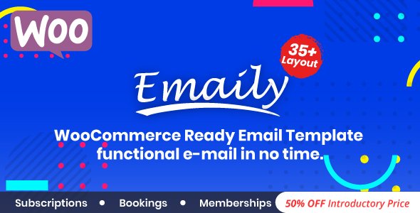 50109  Emaily v1.0 - WooCommerce Responsive Email Template