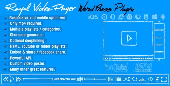 50129  Royal Video Player v3.4 - Wordpress Plugin