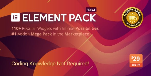 50187  Element Pack v3.0.1- Addon for Elementor Page Builder