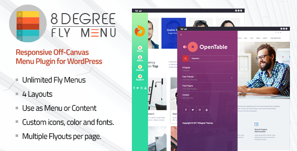 50226  8Degree Fly Menu v1.0.8 - Responsive Off-Canvas Menu Plugin