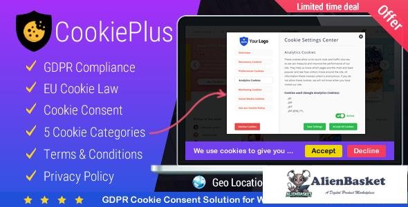 53043  Cookie Plus v1.4.0 - GDPR Cookie Consent Solution