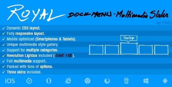 50300  Royal Dock Menu Multimedia Slider v1.0