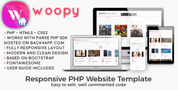 50354  woopy - PHP Listings + Chat Web Template