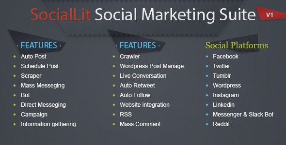 50357  SocialLit v1.0 - Social Marketing Suite