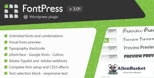 64427  FontPress v3.3.8 - Wordpress Font Manager