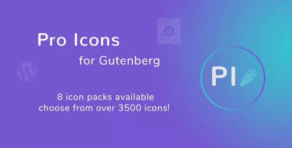 50491  Pro Icons for Gutenberg WordPress Editor v1.0.0