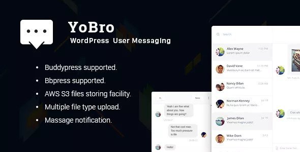 50600  YoBro v2.0 - WordPress Private Messaging Plugin